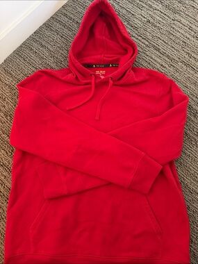 tek gear Red Pullover Hoodie with Kangaroo Pocket